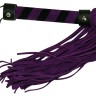 Фиолетовая замшевая плётка Bad Kitty Lila - 38 см.