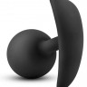 Черная анальная пробка Wearable Vibra Plug - 9,5 см.