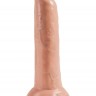 Телесный необрезанный фаллоимитатор на присоске 9" Uncut Cock - 25,4 см.