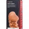 Телесная закрытая насадка с шариками Cock Sleeve Size L - 17,6 см.