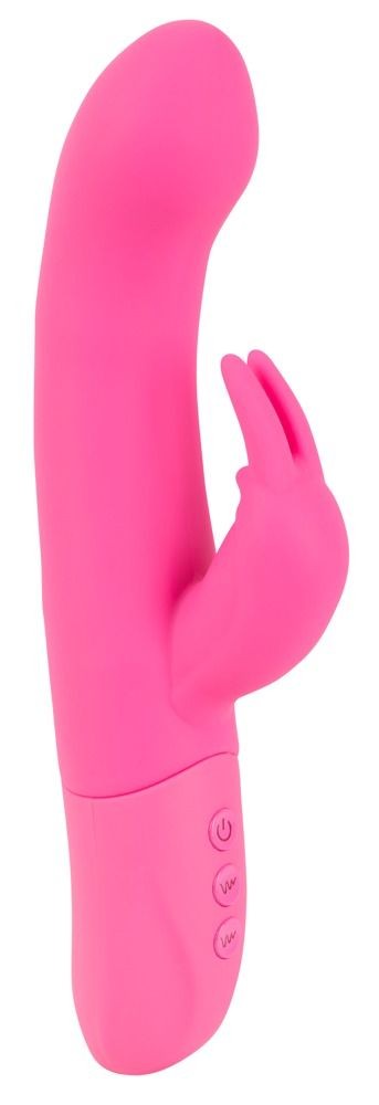 Розовый вибратор-кролик Rechargeable G-Spot Vibe - 23,5 см.