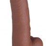 Коричневый фаллоимитатор SEDUCER Spirited Dick - 18 см.