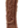Кофейный фаллоимитатор Dual Density 8 Dildo - 25,4 см.