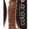 Кофейный фаллоимитатор Dual Density 8 Dildo - 25,4 см.