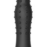 Черный анальный стимулятор NUBBED PLUG - 13,5 см.