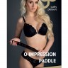 Чёрный пэддл с красным геометрическим узором O-Impression Paddle - 40 см.