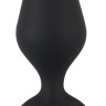 Чёрная анальная пробка Soft Touch Plug S - 12,1 см.