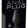 Чёрная анальная пробка Soft Touch Plug S - 12,1 см.