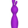 Фиолетовый мини-вибратор Emily с ушками - 16 см.