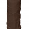 Коричневый фаллоимитатор Silicone Dildo With Balls - 22,8 см.