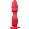 Красная анальная пробка с вибрацией MENZSTUFF VIBRATING BUTT PLUG 8.5INCH - 21,5 см.