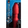 Красная анальная пробка с вибрацией MENZSTUFF VIBRATING BUTT PLUG 8.5INCH - 21,5 см.