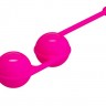 Ярко-розовые вагинальные шарики Kegel Tighten Up III