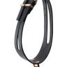 Черный ошейник PREMIUM COLLAR LEASH SET с золотистым поводком