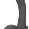 Серый стимулятор простаты Remote Control Inflatable Probe с вибрацией и функцией расширения - 11,5 см.