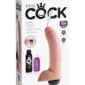 Телесный фаллоимитатор с эффектом семяизвержения Squirting Cock with Balls - 22,9 см.