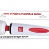 Белый проводной жезловый вибратор Magic Massager Deluxe
