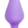 Фиолетовая анальная пробка Naughty Candy Heart Do Me Now - 8,9 см.