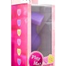 Фиолетовая анальная пробка Naughty Candy Heart Do Me Now - 8,9 см.