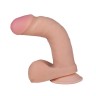 Телесный фаллоимитатор на присоске F&F BEST COCK 6 - 19 см.