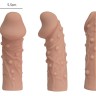 Насадка фаллического вида с венками и шишечками Extreme Sleeve 006 L-size - 16,4 см.