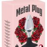 Хромированная анальная пробка Metal Plug with Suction Cup на присоске - 10,2 см.