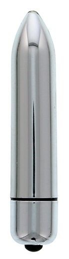 Серебристый мини-вибратор CLIMAX BULLET - 8,5 см.