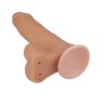 Телесный фаллоимитатор на присоске BEST COCK 8 - 22 см.