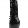 Черный вибратор Vibrating Naughty Cock - 20 см.