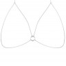 Серебристая упряжь-цепочка Magnifique Bra Chain