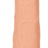 Телесная насадка с кольцом Penis Extender with Rings - 22 см.