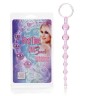 Розовая анальная цепочка First Time Love Beads