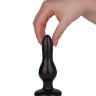 Черная анальная пробка MAGNUM 13 - 14 см.