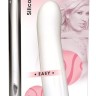 Белоснежный вибратор Smile Easy из силикона - 22 см.