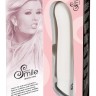Белоснежный вибратор Smile Easy из силикона - 22 см.