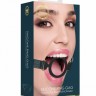 Кляп-кольцо на зеленых ремешках Silicone Ring Gag