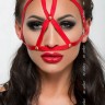 Маска из стреп-лент на верхнюю часть лица