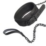 Чёрный ошейник с поводком BLAZE COLLAR AND CHAIN BLACK