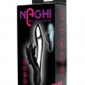 Черный вибратор с подсветкой NAGHI NO.37 RECHARGEABLE LIGHT-UP VIBE - 24 см.