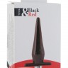 Черная водонепроницаемая вибровтулка Black&Red - 12,7 см.