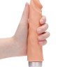 Телесный вибратор-реалистик Vibrating Dildo - 19,5 см.