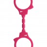 Розовые эластичные наручники STRETCHY FUN CUFFS