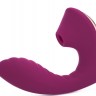 Фиолетовый вибромассажёр с вакуумной стимуляцией Vaginal & Suction Lover