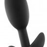 Черная анальная пробка Wearable Vibra Slim Plug Small - 8,9 см. 
