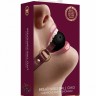 Кляп-шар на бордовых ремешках Breathable Ball Gag