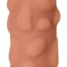 Телесная насадка на фаллос с крупными бугорками Extreme Sleeve 011 L-size - 16,4 см.