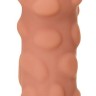 Телесная насадка на фаллос с крупными бугорками Extreme Sleeve 011 L-size - 16,4 см.
