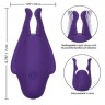 Фиолетовые виброзажимы для сосков Nipple Play Rechargeable Nipplettes
