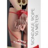 Красная хлопковая верёвка Bondage Rope 33 Feet - 10 м.