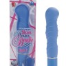 Голубой гнущийся вибратор Silicone Pleasure Bendie Ripple G's - 17,3 см.